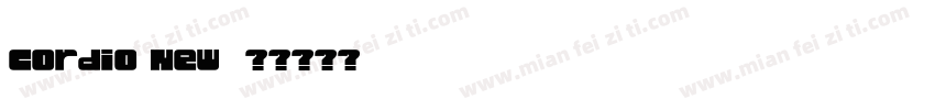 Cordio New字体转换